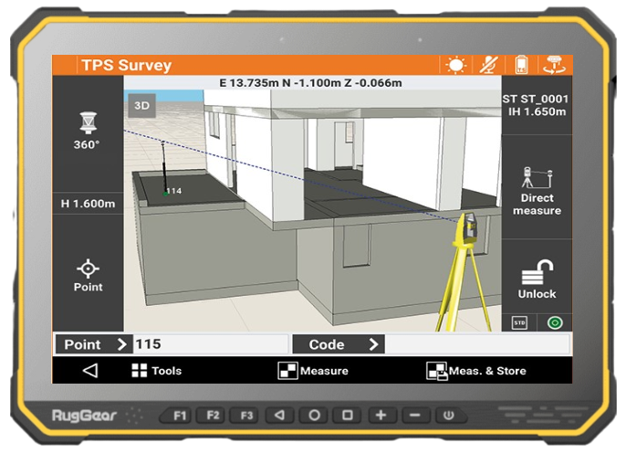 Automatisierte Totalstation Monitor